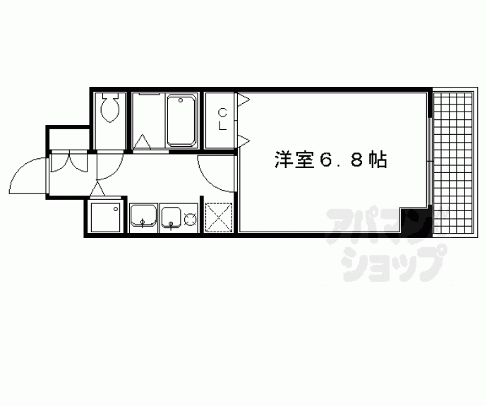 【スワンズ京都大将軍】間取