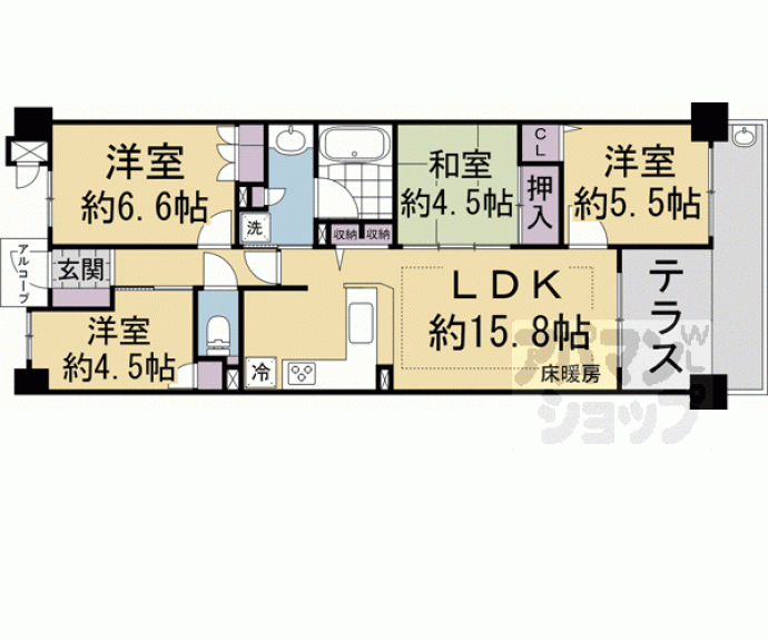 【サーパスシティ西院日照町】間取