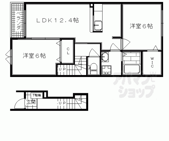 【プラシード嵯峨　Ⅰ】間取
