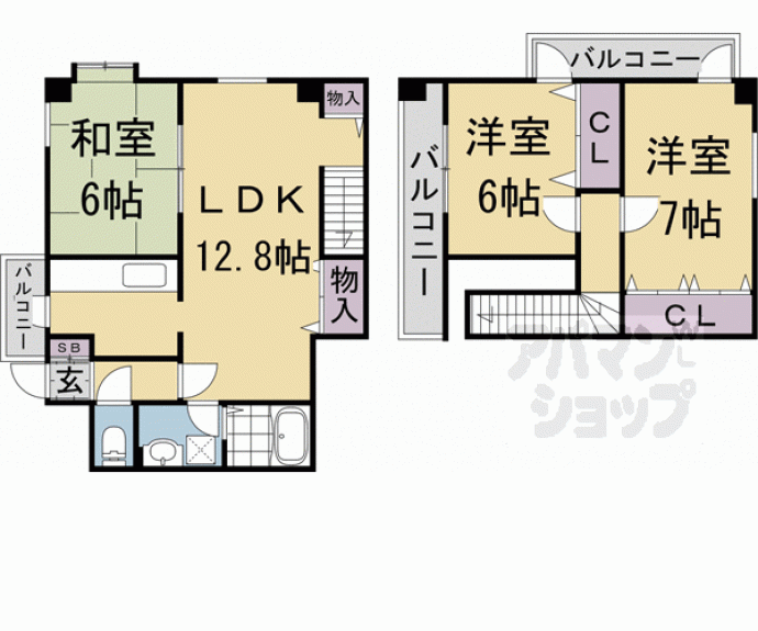 【ＧＡＲＮＥＴ　ＲＥＳＩＤＥＮＣＥ上桂】間取