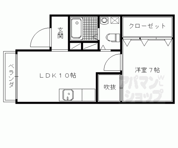【シティエイト中堂寺】間取