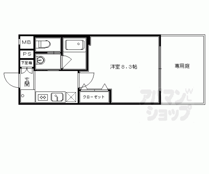 【メルヴェイユ四条】間取