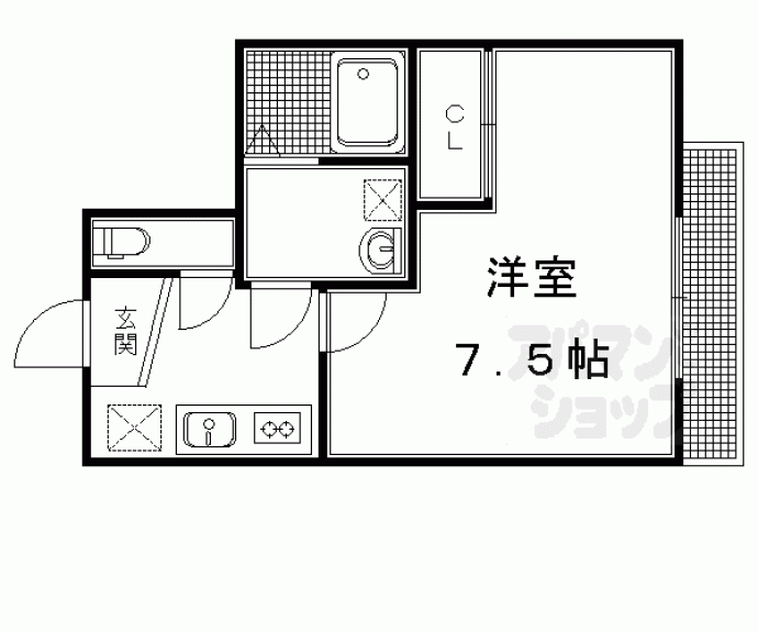 【チェリーブロッサム嵯峨野】間取