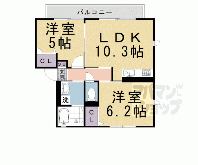 【ブリリアン鳴滝】間取