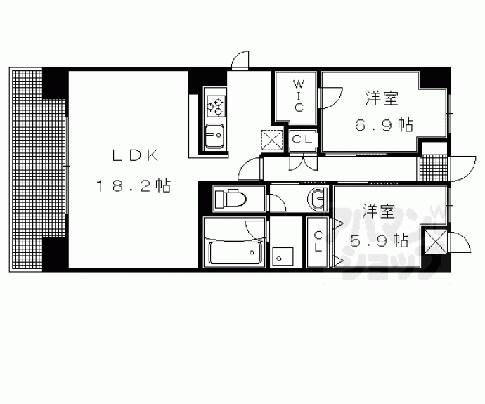 【サンモールⅡ】間取
