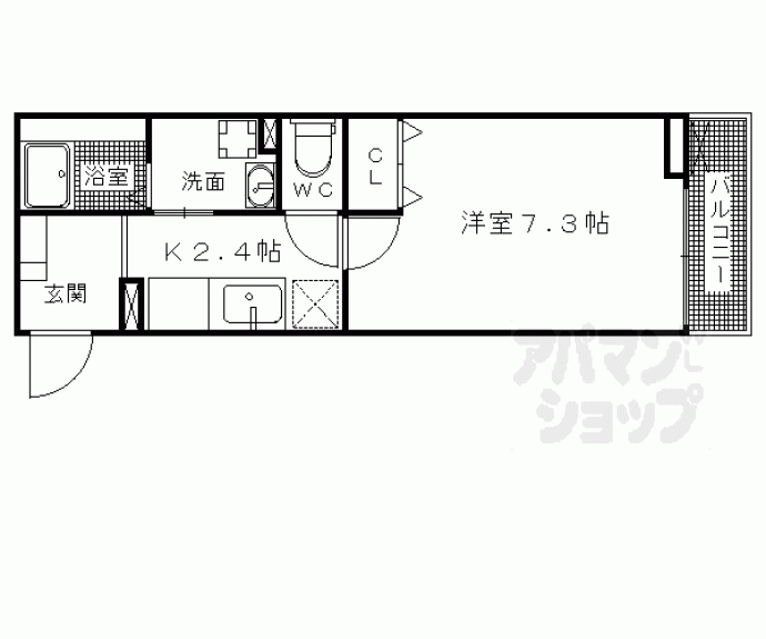 【プレステージ太秦】間取