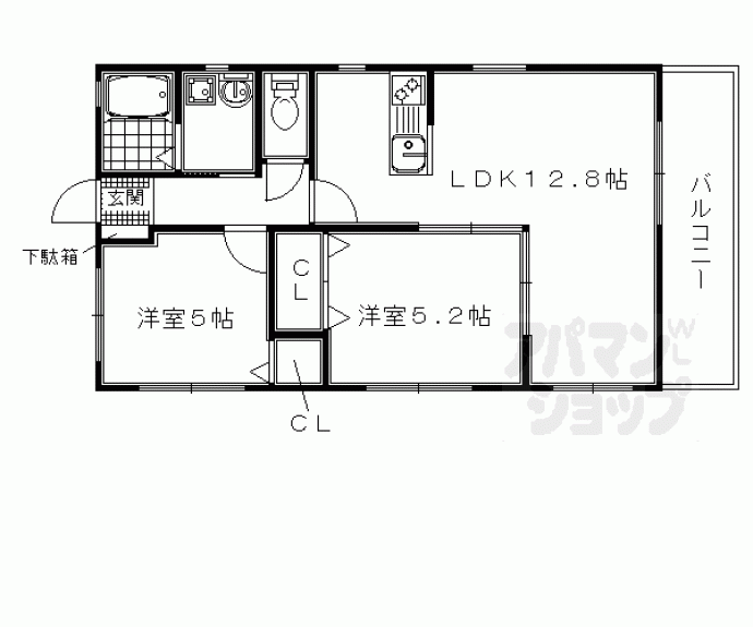 【アネックス桂Ⅱ】間取