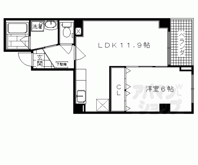 【ｆｏｒｅｓｔａｇｅ　西院】間取