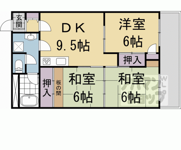 【グランハイツ西ノ京】間取