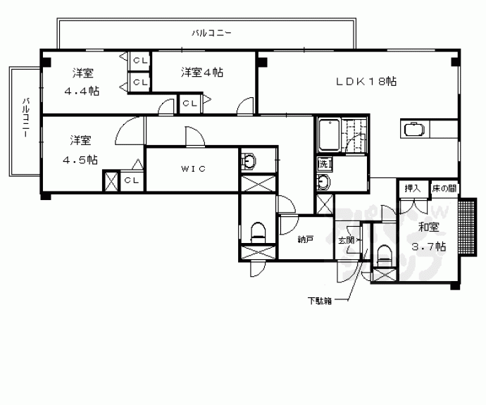 【フォレストコート】間取