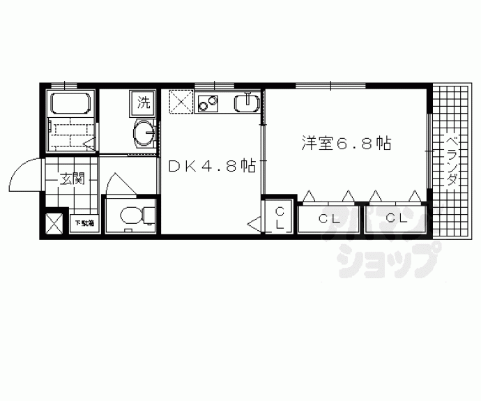 【マ・リッチ西院】間取