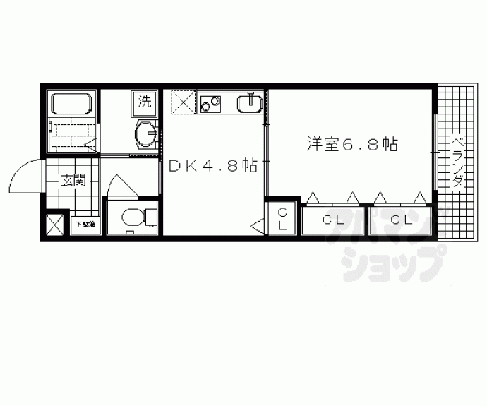 【マ・リッチ西院】間取