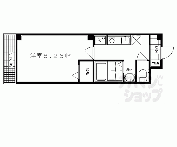 【シャルマン太秦】間取