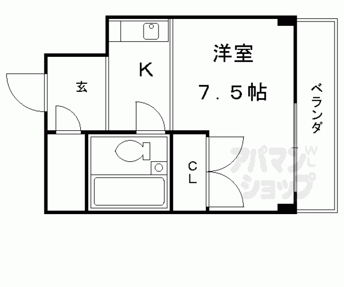 【グランタック竜安寺】間取