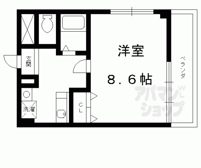 【エレガンス西院】間取