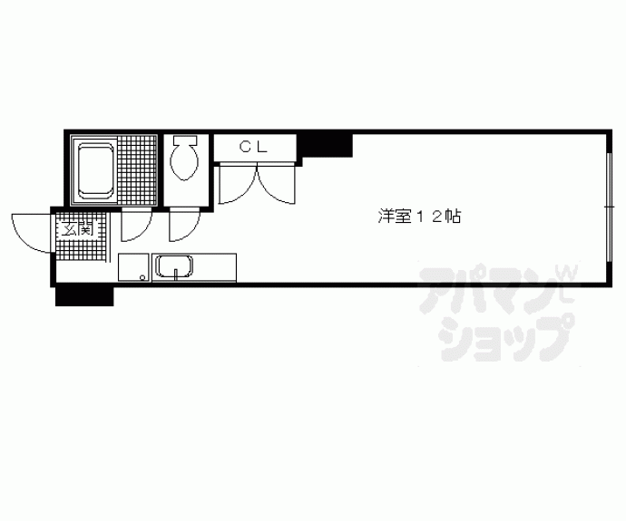 【嵐山リバーサイドハイツ】間取
