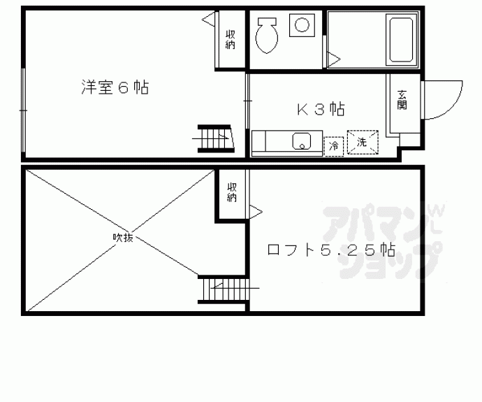 【ロフティ北野の森】間取
