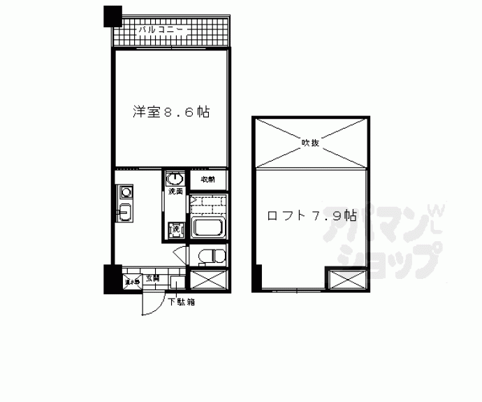 【ファーストコート五条新町】間取