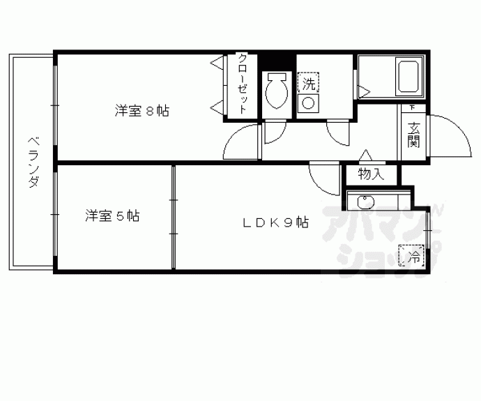 【ガーデンヒル鳴滝】間取
