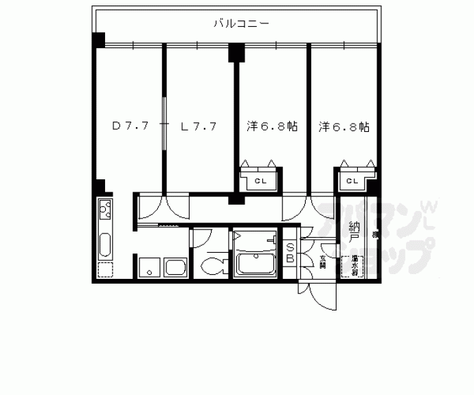 【ケイハンシティセカンドビル】間取