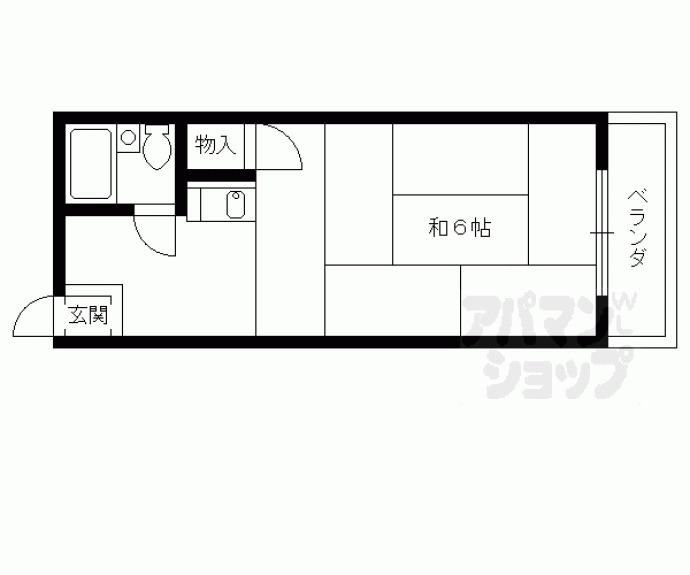 【ユニメント桂華】間取