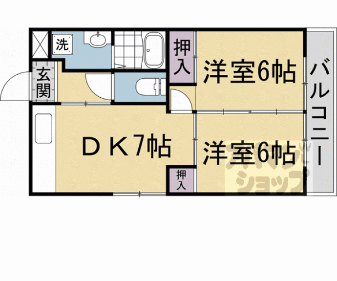 【セントポーリア太秦Ⅰ】間取