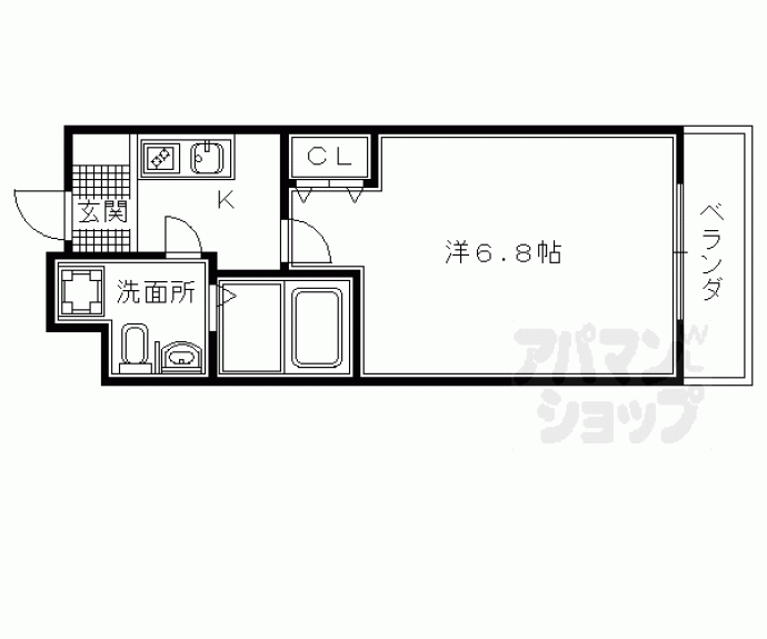 【ランブラス桂水築町】間取