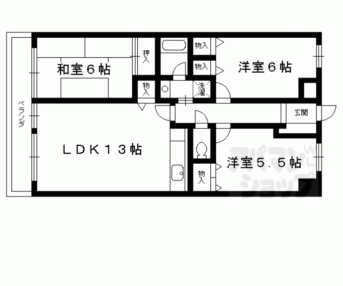 【アドミラブール長岡京】間取