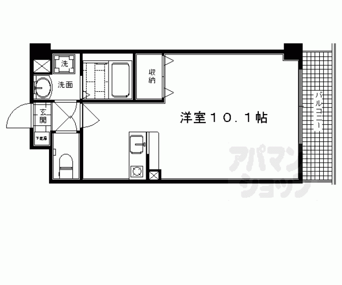 【モンアルク西院】間取