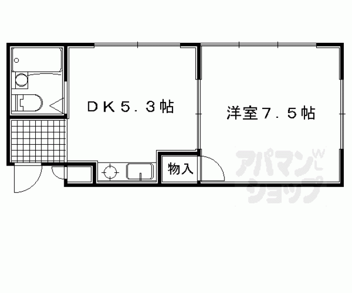 【ヴィラ天神】間取