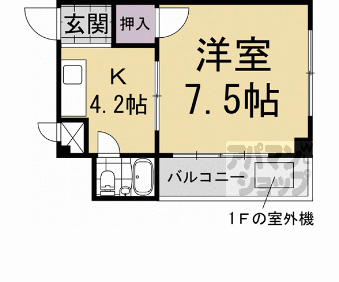 【ヴィラ天神】間取