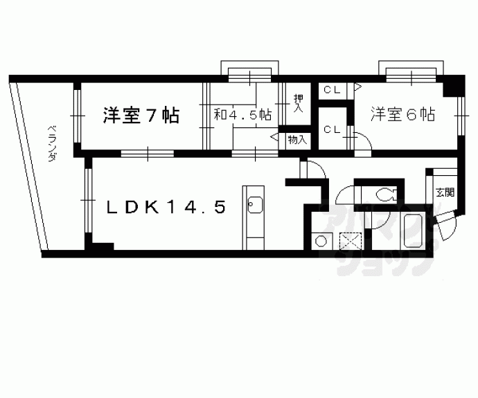 【ゼフィーロ長岡京】間取