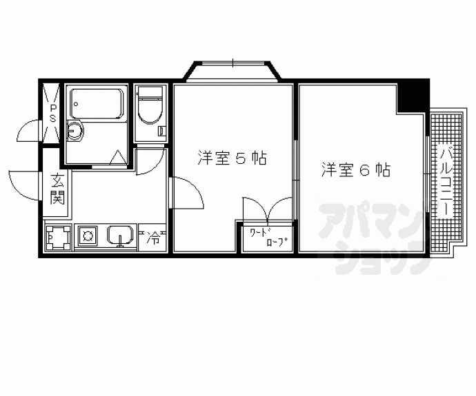 【プリマベーラ西京極】間取