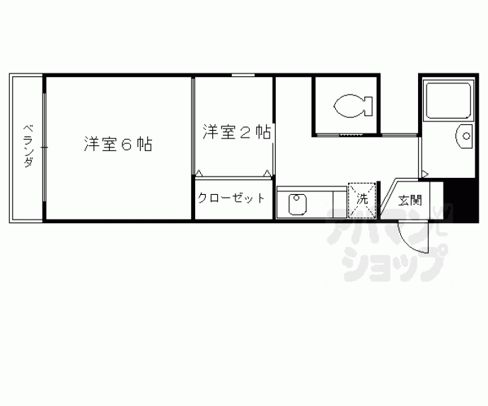 【神泉苑マンション】間取