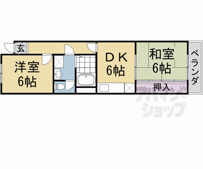 【ラポール桂】間取