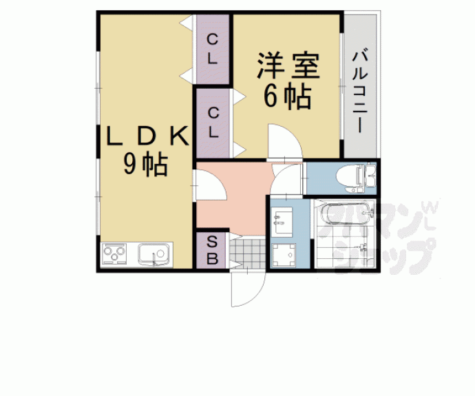 【シャルレ8番館(ダイヤモンドハウス向陽)】間取