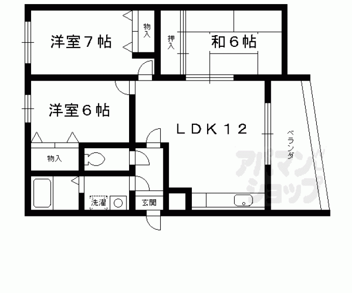 【CASA西向日】間取