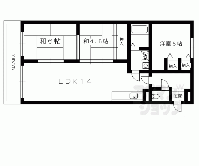【ＣＡＳＡ西向日】間取