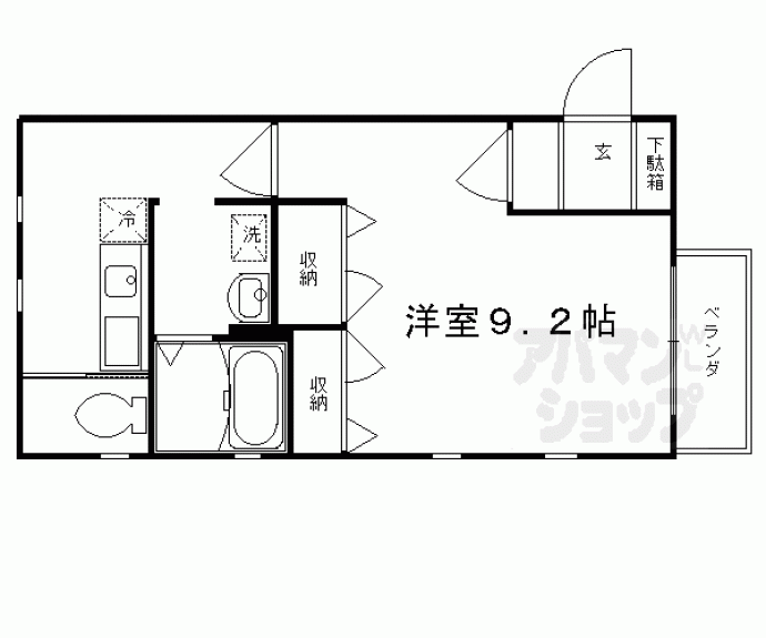 【ヴィラージュ桂】間取