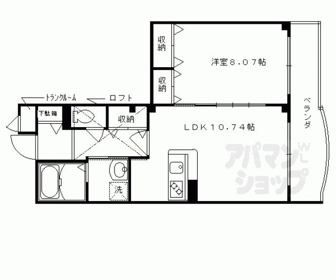 【ル・ソレイユ桂川】間取