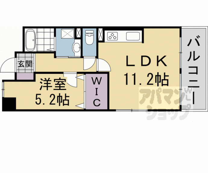 【パインフィールド五条】間取