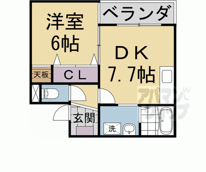 【ベルテ長岡京】間取