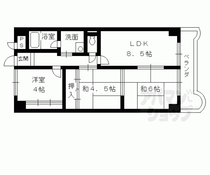 【エトワール長岡京】間取