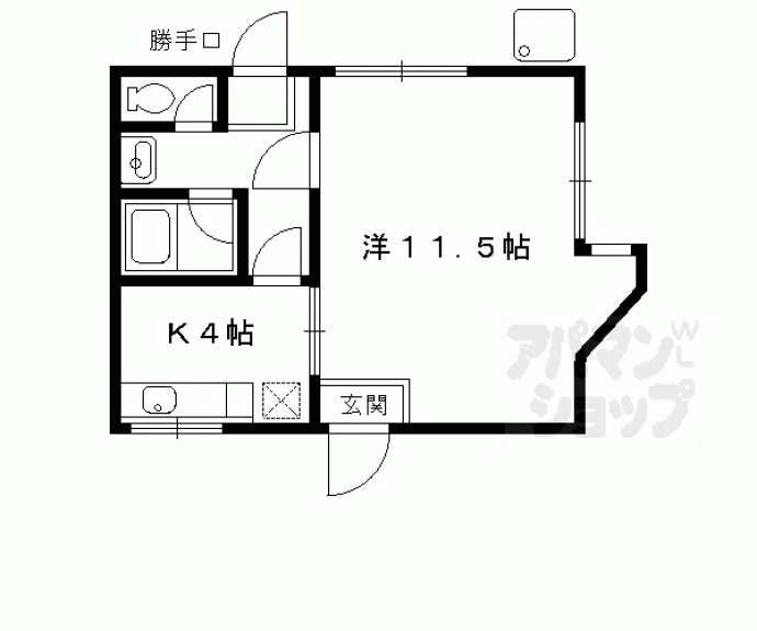 【ウエストヒルズ桂】間取