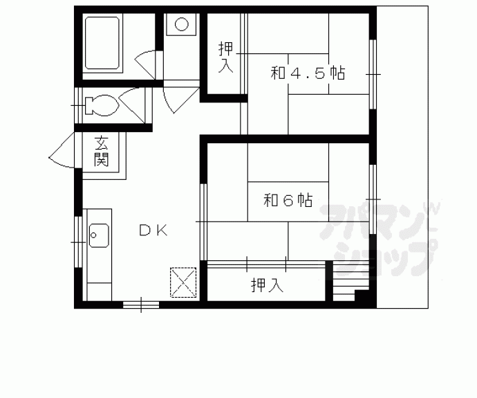 【ウエストヒルズ桂】間取