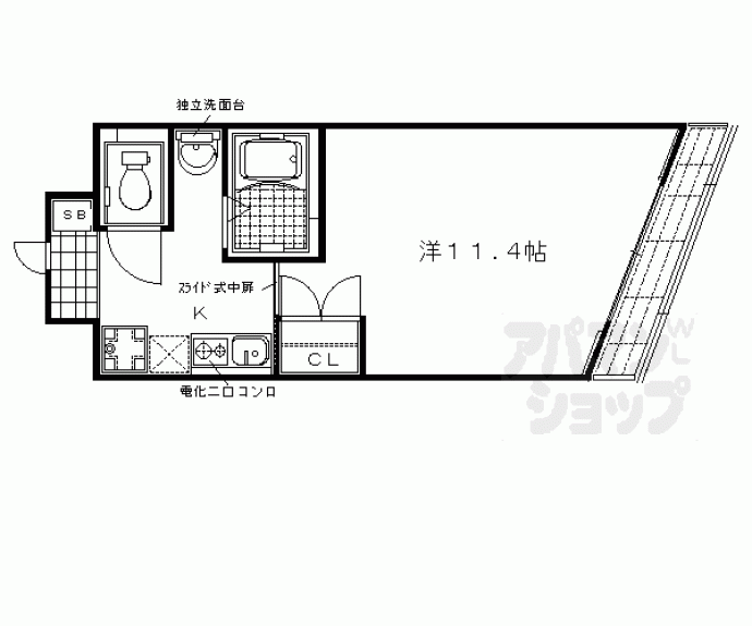 【アネックス西院】間取