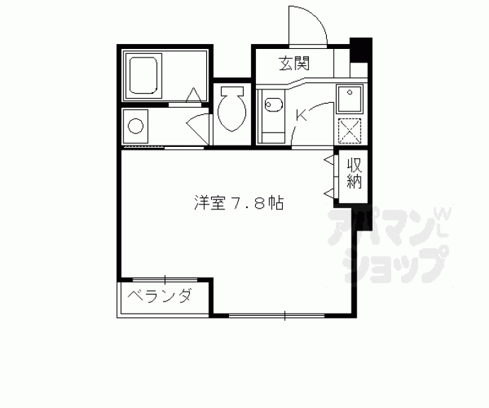 【エル・セレーノ西院Ⅱ番館】間取