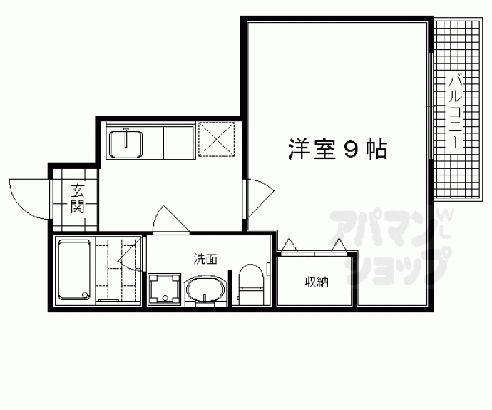 【メイプルリーフ嵯峨野】間取