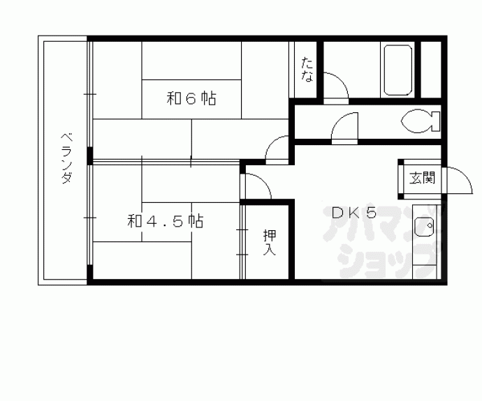 【梅津和新ハイツ】間取