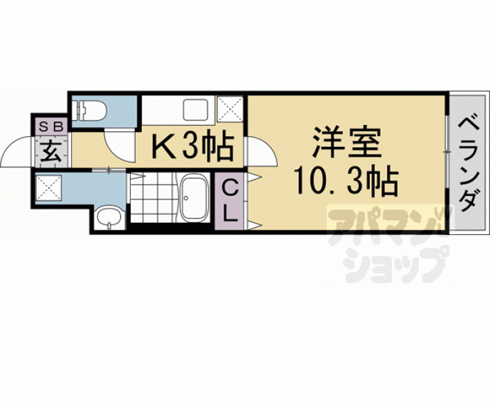 【ポラリス桂川】間取